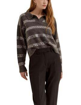 Pantalón Lion of Porches chinos clásicos negro de mujer