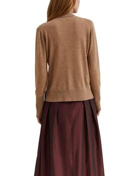 Jersey Lion of Porches de cuello vuelto mujer camel