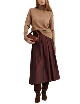 Jersey Lion of Porches de cuello vuelto mujer camel
