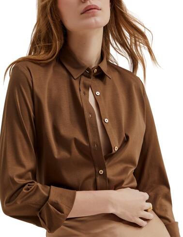 Camisa Lion of Porches de punto en manga larga de mujer