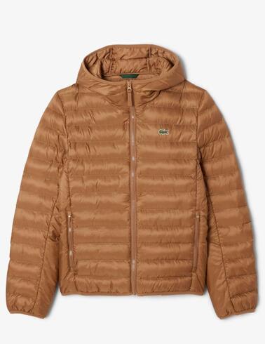 Chaqueta acolchada hidrófuga Lacoste de hombre en camel