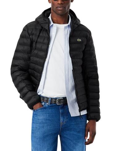 Chaqueta acolchada hidrófuga Lacoste de hombre en negro