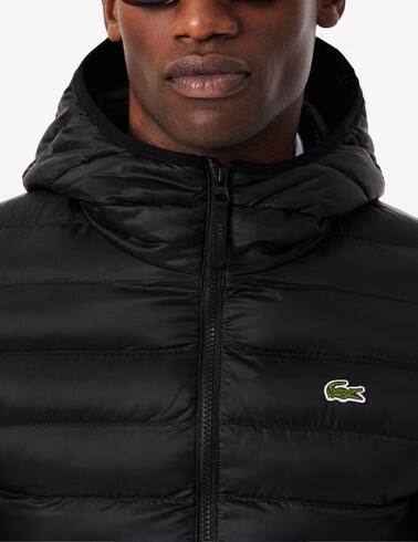 Chaqueta acolchada hidrófuga Lacoste de hombre en negro
