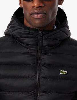 Chaqueta acolchada hidrófuga Lacoste de hombre en negro