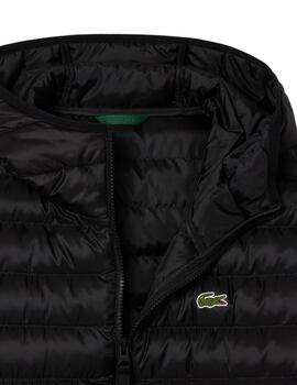 Chaqueta acolchada hidrófuga Lacoste de hombre en negro