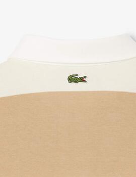 Polo de rugby Lacoste de rayas de corte holgado de hombre