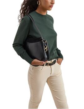 Jersey Decenio en verde de cuello redondo para mujer