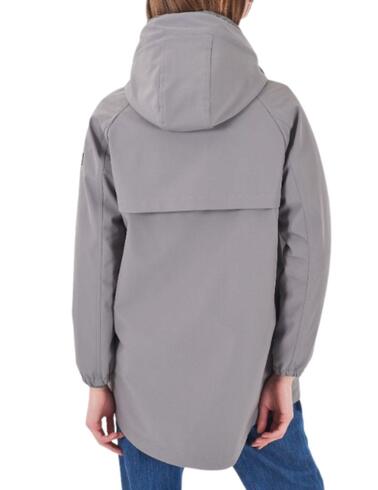 Parka Yes-Zee desmontable con capucha en gris de mujer