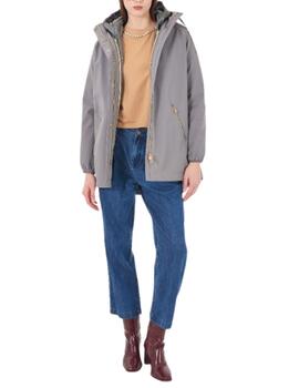 Parka Yes-Zee desmontable con capucha en gris de mujer