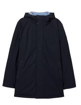 Parka Lion of Porches acolchada en marino con capucha