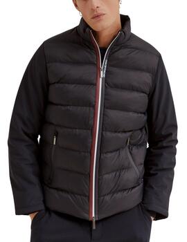 Chaqueta acolchada Lion of Porches combinada con cuello alto