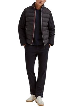 Chaqueta acolchada Lion of Porches combinada con cuello alto