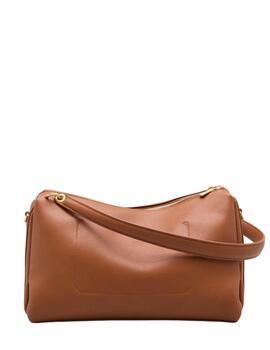 Bolso de hombro Lion of Porches color cuero de mujer