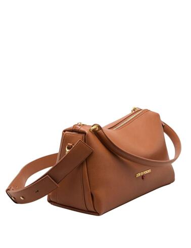 Bolso de hombro Lion of Porches color cuero de mujer