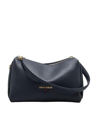 Bolso de hombro Lion of Porches color azul marino de mujer