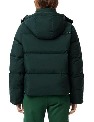 Chaqueta Lacoste con capucha acolchada de corte holgado