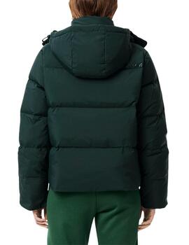 Chaqueta Lacoste con capucha acolchada de corte holgado