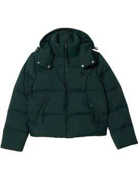 Chaqueta Lacoste con capucha acolchada de corte holgado