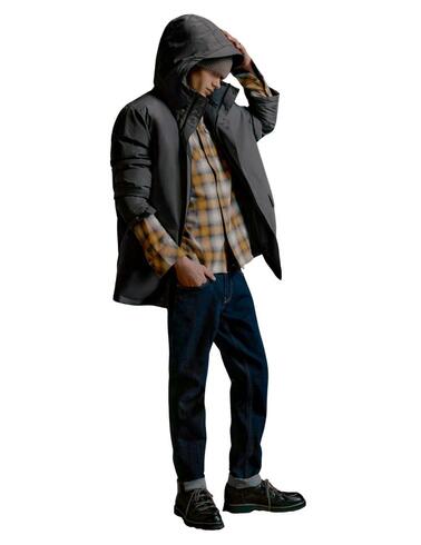 Abrigo Gas Jeans Nori Long gris para hombre