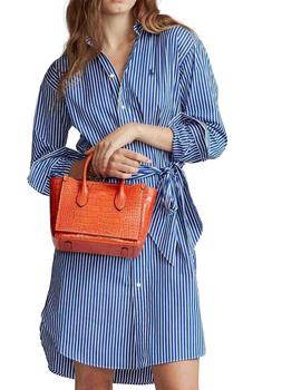 Vestido Polo Ralph Lauren camisero de rayas de algodón