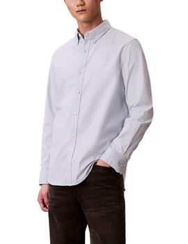 Camisa Calvin Klein con botones Oxford clásica de color liso