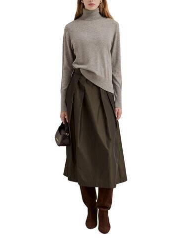 Jersey Lion of Porches de cuello vuelto mujer gris