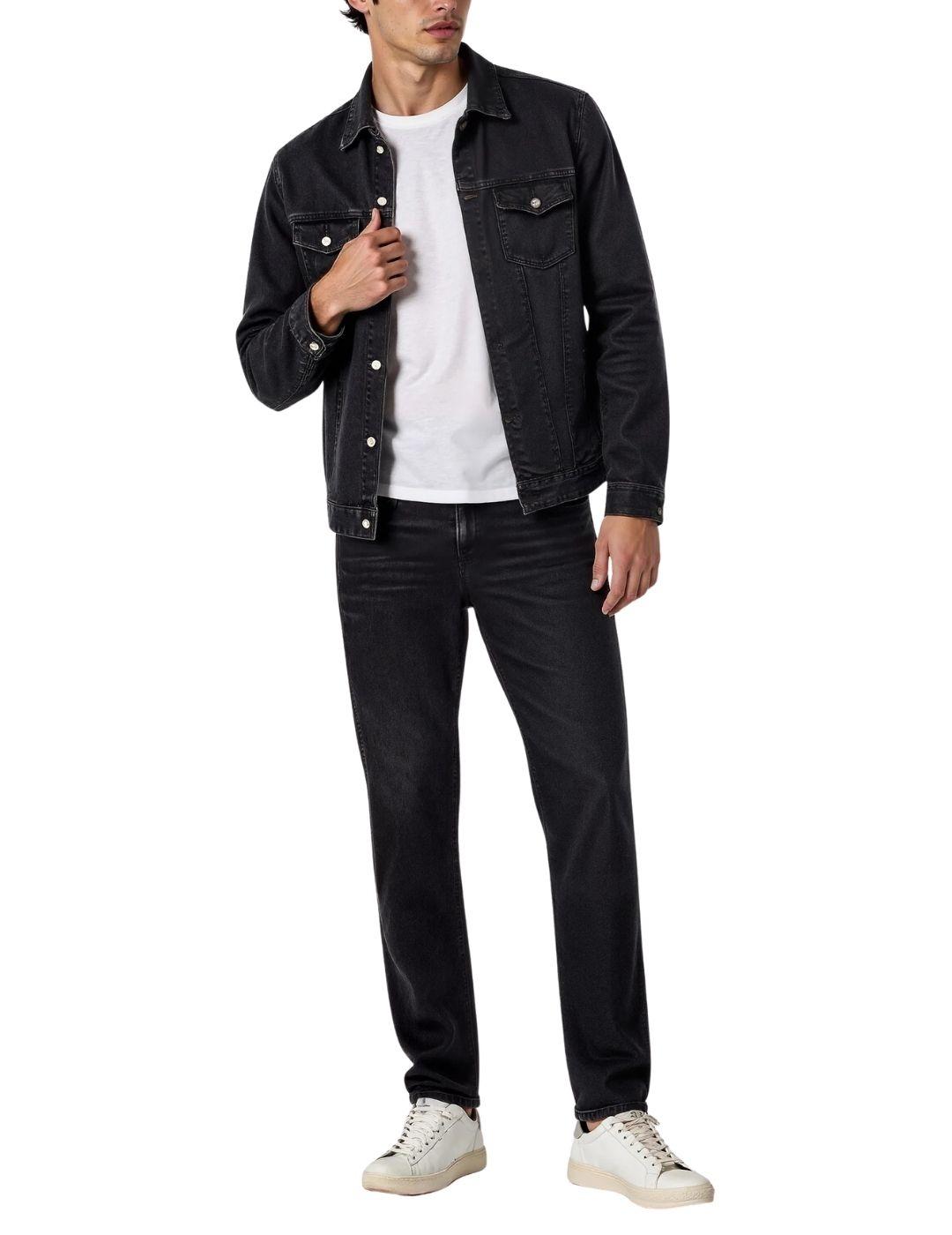 Pantalón vaquero Gas Jeans Sax Zip Rev 65BD negro hombre
