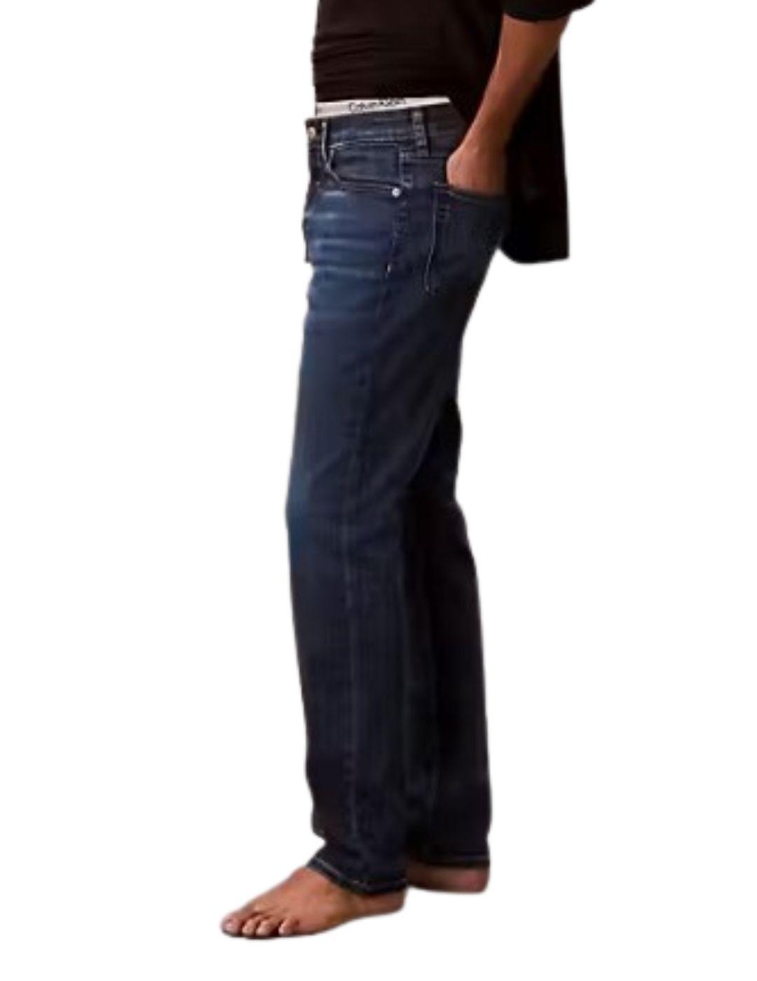 Pantalón vaquero Calvin Klein slim taper elástico de hombre