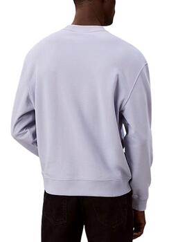 Sudadera Calvin Klein corte holgado para hombre en celeste