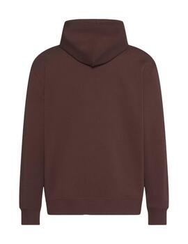Sudadera Calvin Klein marrón con capucha para hombre
