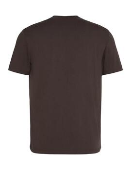 Camiseta Calvin Kleinde manga corta en marrón de hombre