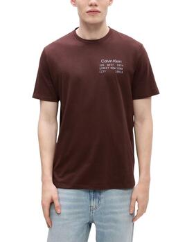Camiseta Calvin Klein de manga corta con logo a la espalda