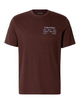 Camiseta Calvin Klein de manga corta con logo a la espalda