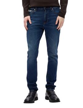 Pantalón vaquero Calvin Klein azul slim taper de hombre