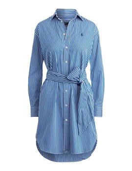 Vestido Polo Ralph Lauren camisero de rayas de algodón