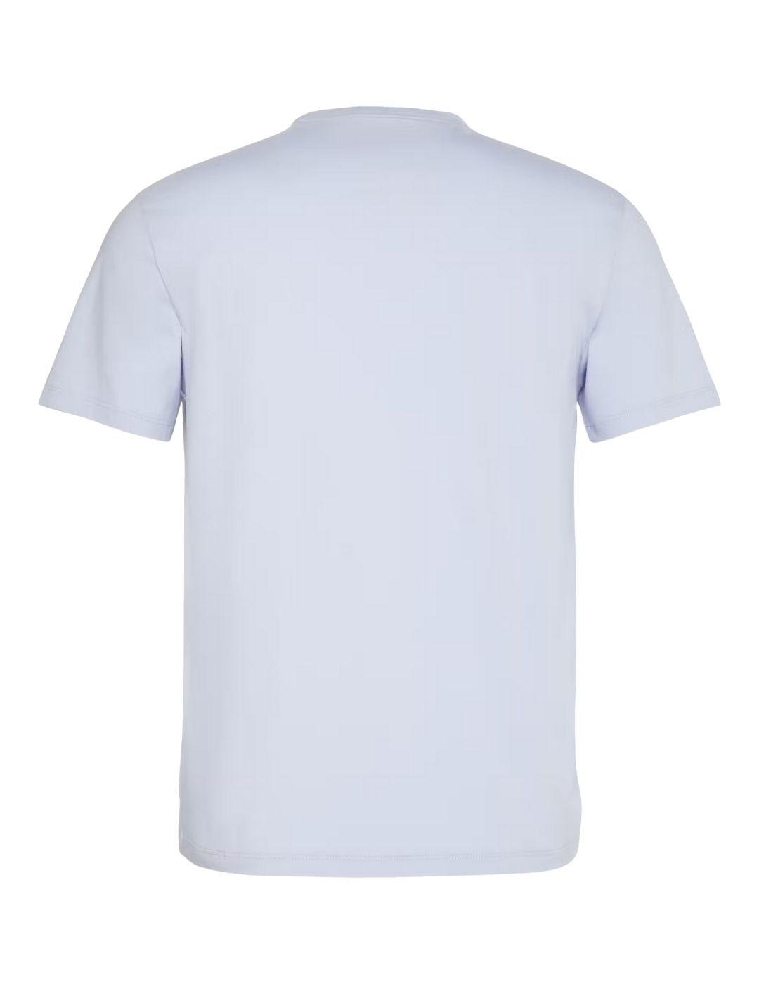 Camiseta Calvin Klein de manga corta en celeste de hombre