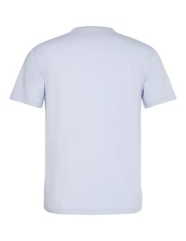 Camiseta Calvin Klein de manga corta en celeste de hombre