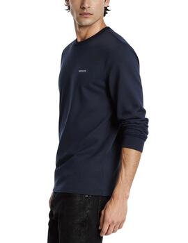 Camiseta Gas Jeans Dharis de manga larga para hombre marino