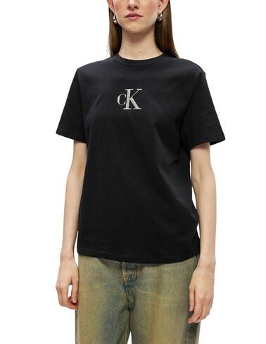 Camiseta Calvin Klein de manga corta con logotipo de mujer