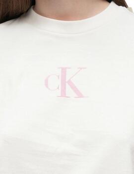 Camiseta Calvin Klein de manga corta con logotipo de mujer