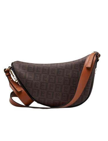 Bolso de hombro Lion of Porches de media luna con monograma