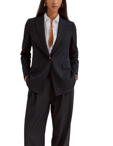 Americana Lion of Porches en azul marino para mujer