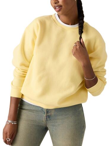 Sudadera Levi's® de cuello redondo para mujer con logotipo