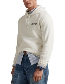Sudadera Polo Ralph Lauren blanca con capucha Polo Bear