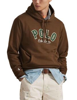 Sudadera Polo Ralph Lauren con capucha en marrón de hombre