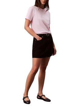Camiseta Calvin Klein slim fit de mujer en rosa