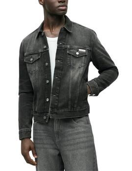 Cazadora vaquera Calvin Klein de hombre en gris