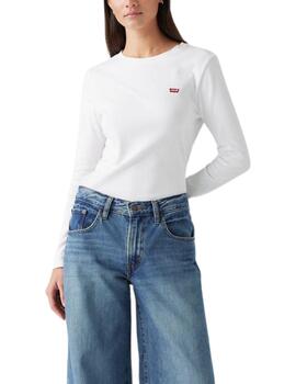 Camiseta Levi's® de cuello redondo para mujer en blanco