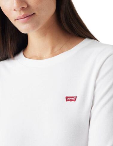 Camiseta Levi's® de cuello redondo para mujer en blanco