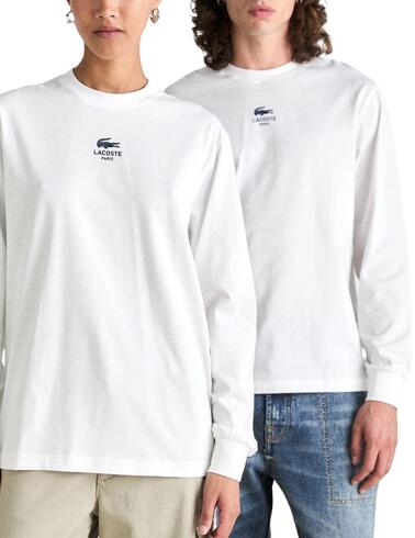 Camiseta Lacoste de manga larga unisex con logo en el pecho